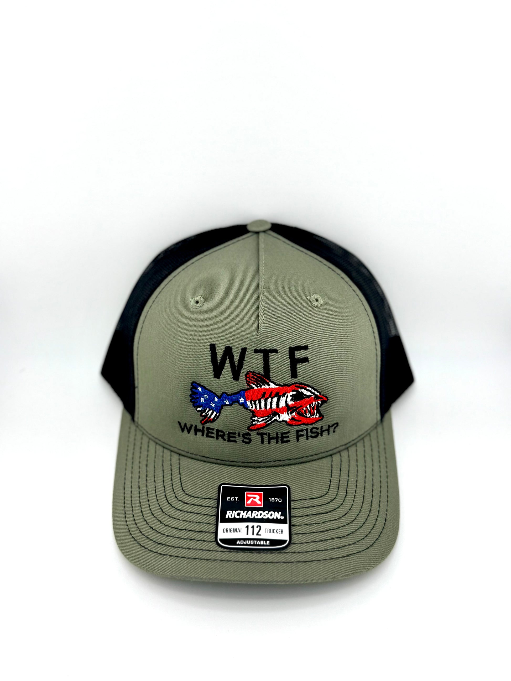 Where's The Fish Hat | Green and Black