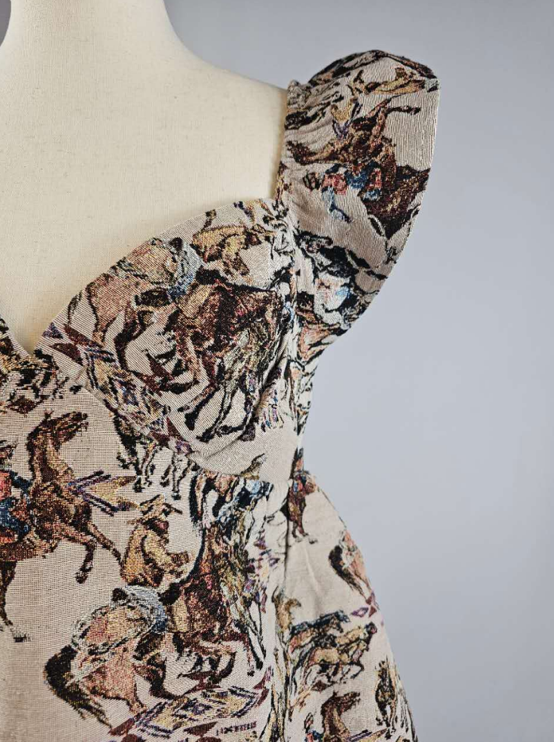 Buckaroo Velvet Ribbon Dress