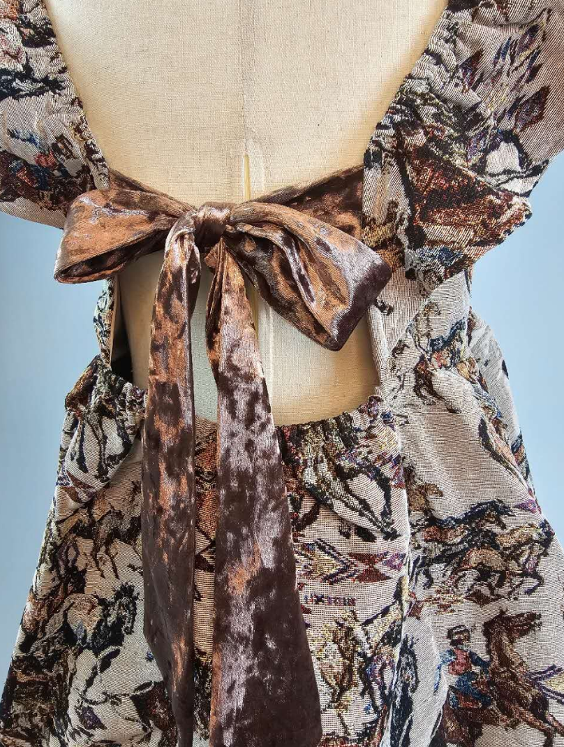 Buckaroo Velvet Ribbon Dress