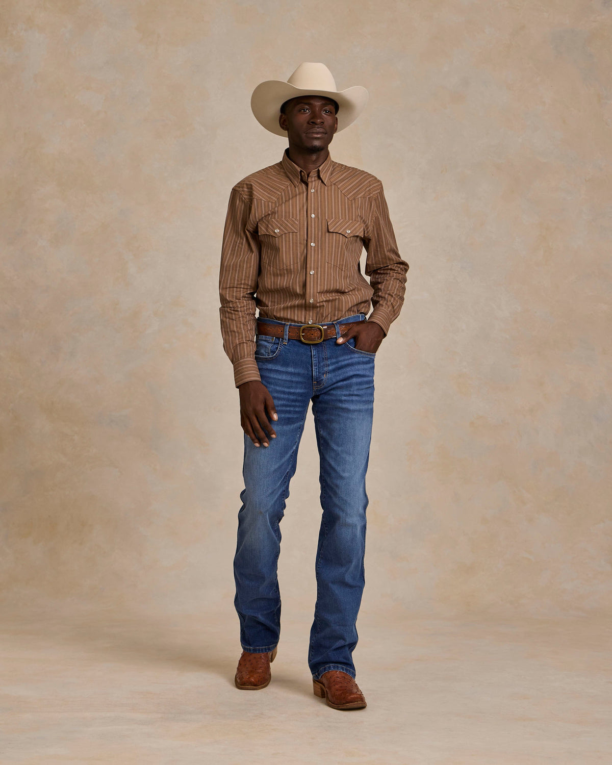 Classic Western Button Down With Snaps