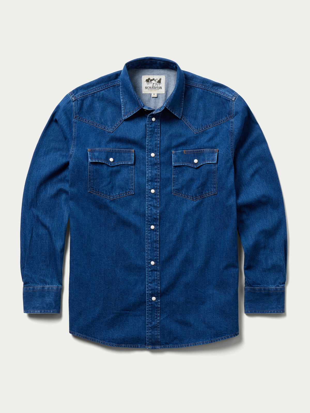 Classic Western Denim Snap Shirt