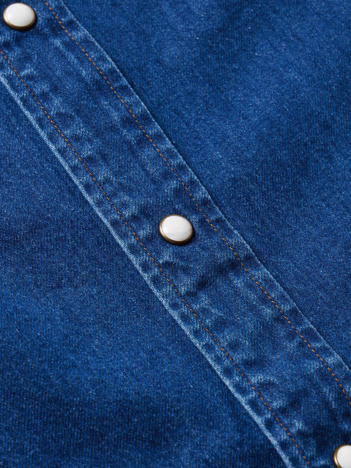 Classic Western Denim Snap Shirt