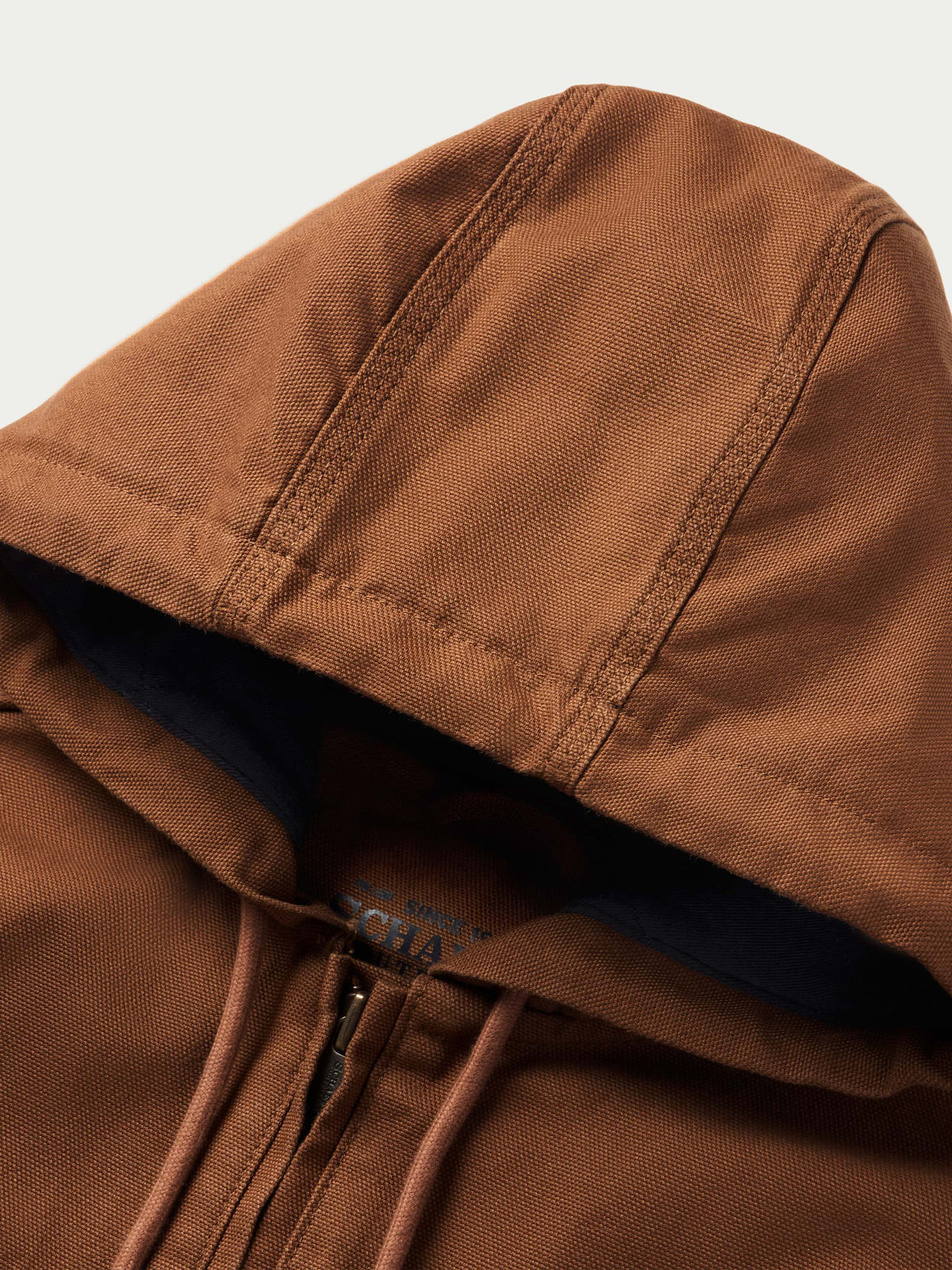 Hooded Zip Canvas Jacket