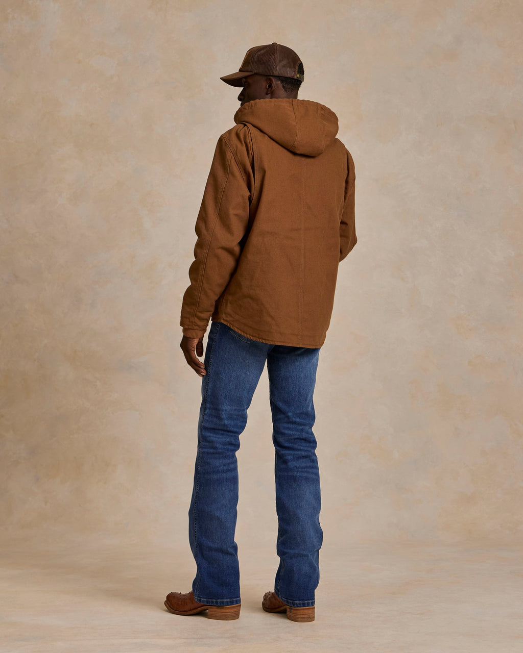Hooded Zip Canvas Jacket