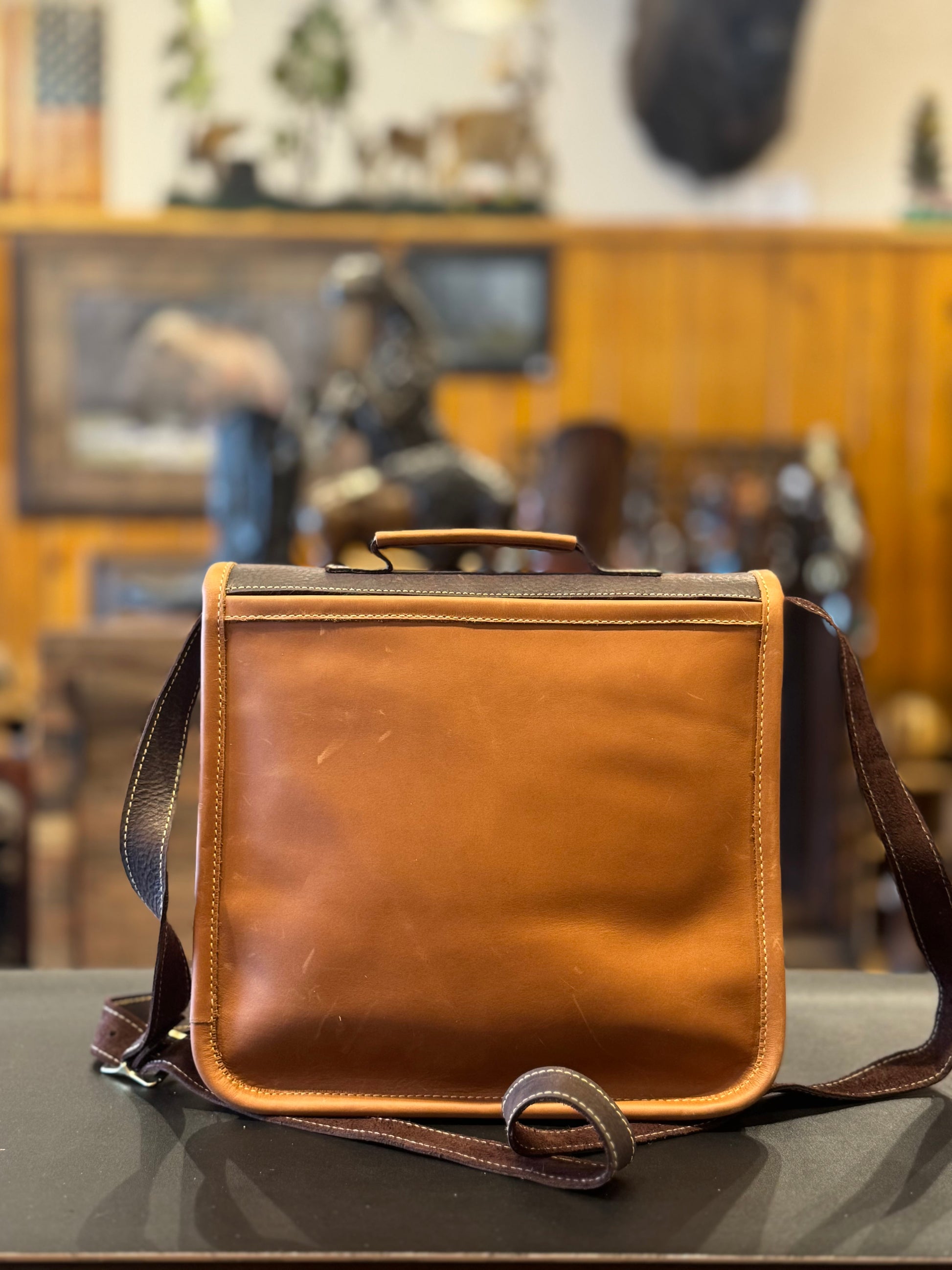 Cow Hide Messenger Bag
