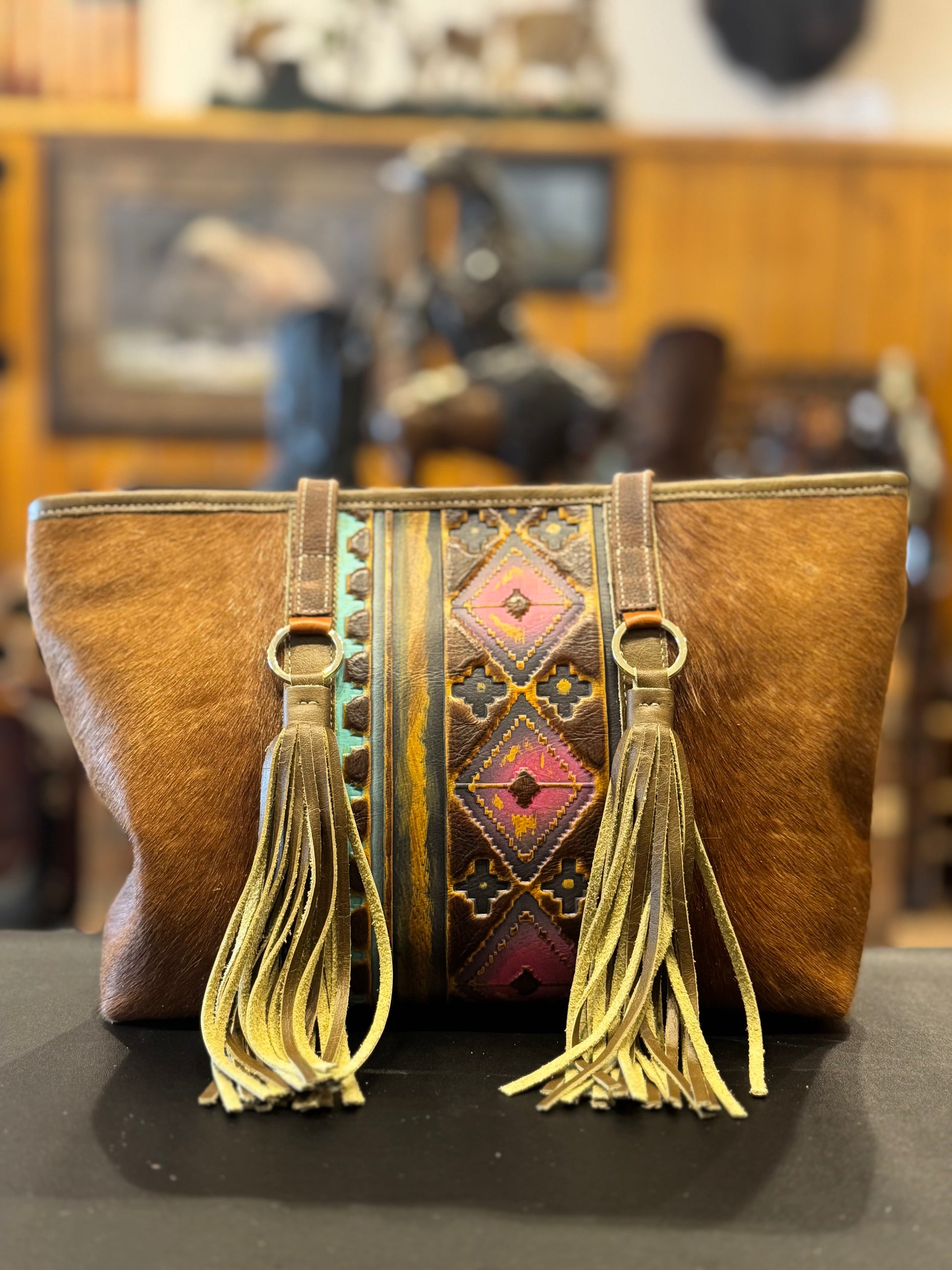 Cow Hide Purse