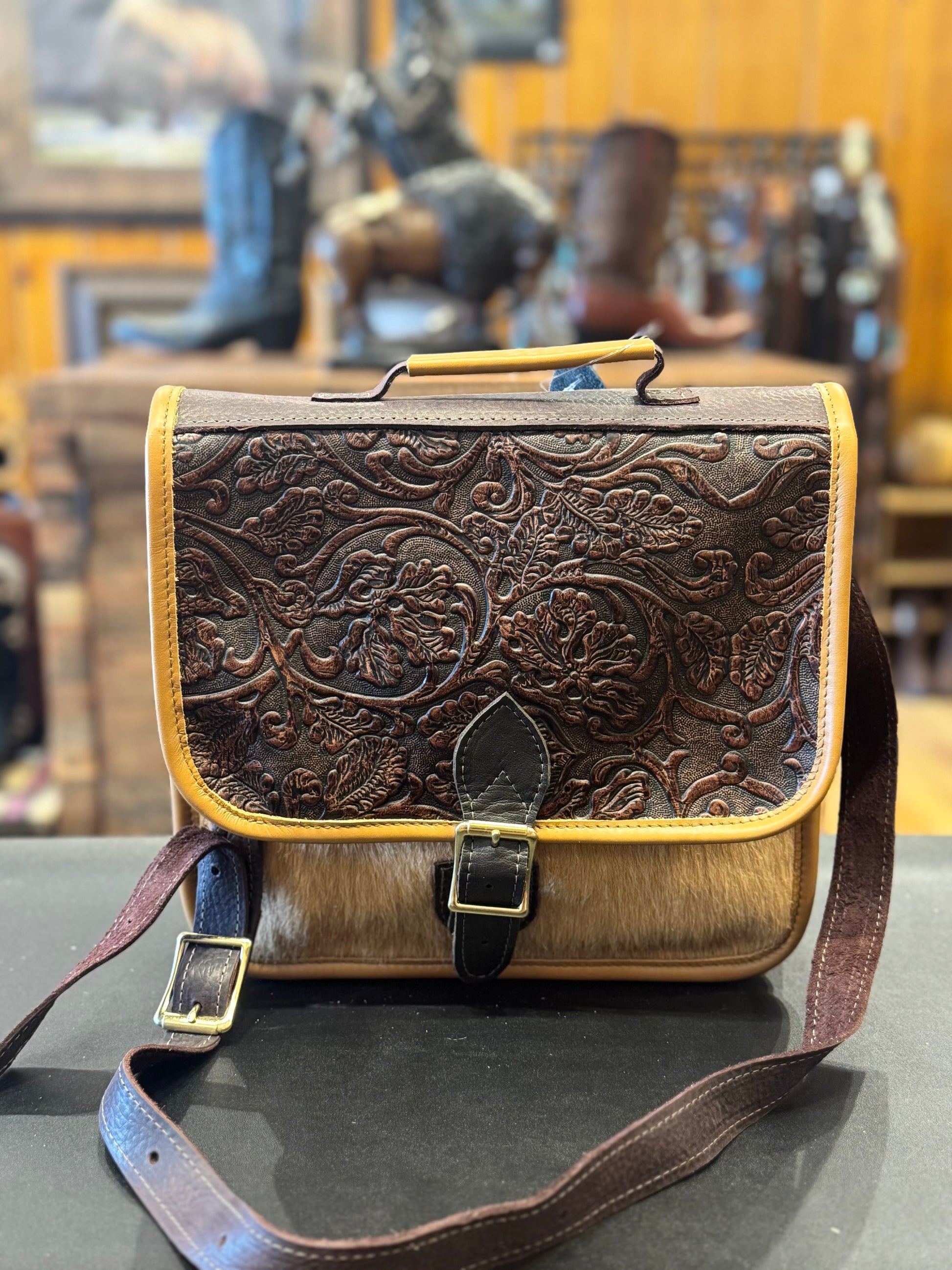 Leather Messenger Bag