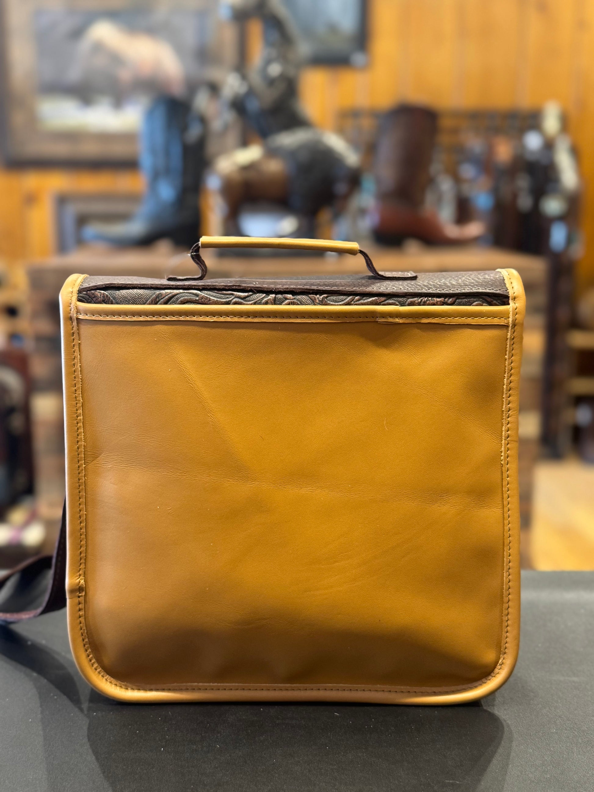 Leather Messenger Bag