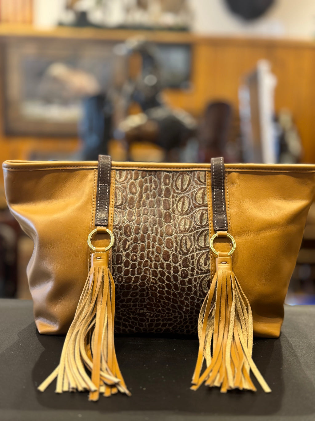 Crocodile Print Purse