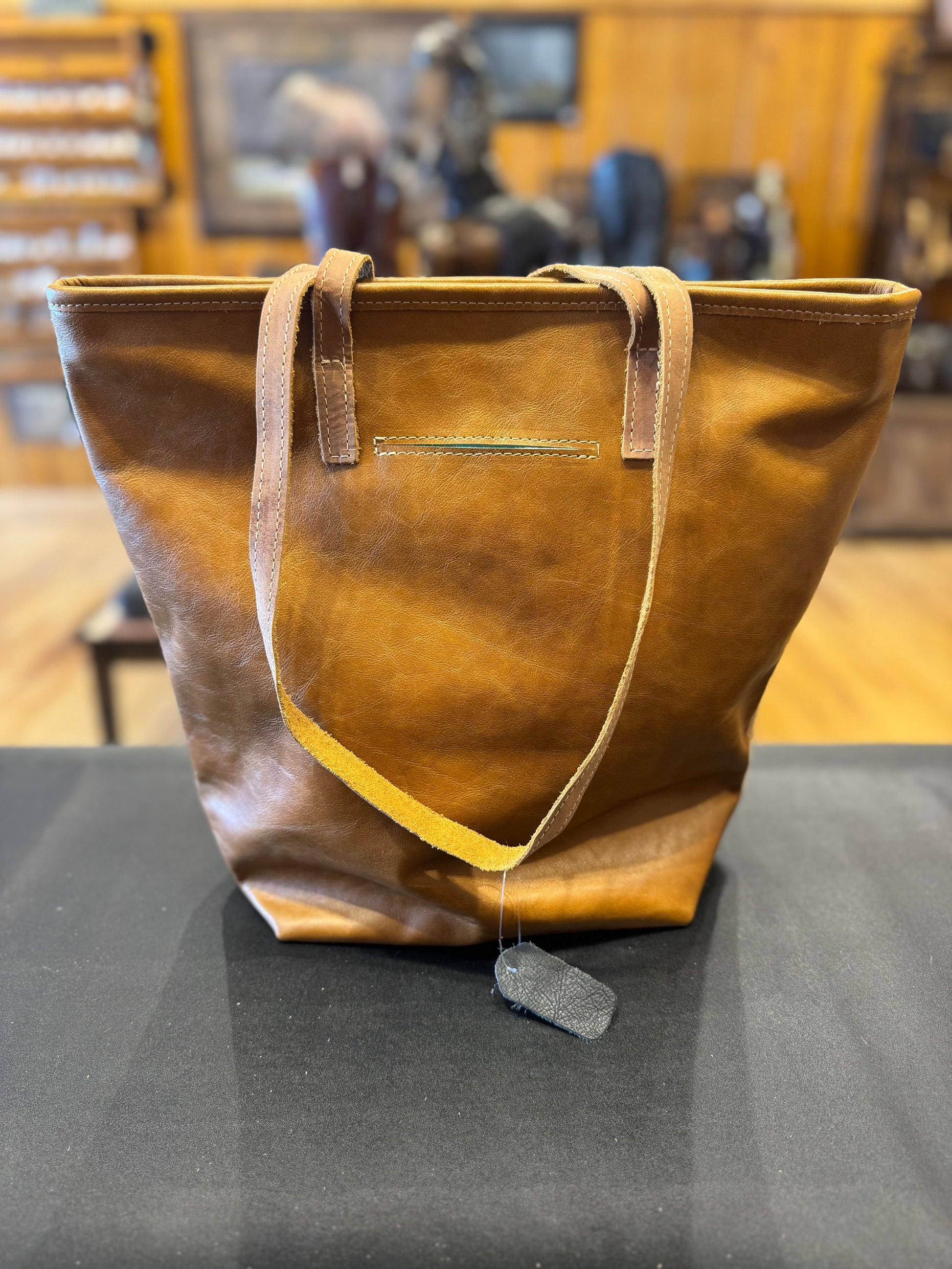 Cowhide Print Tall Purse