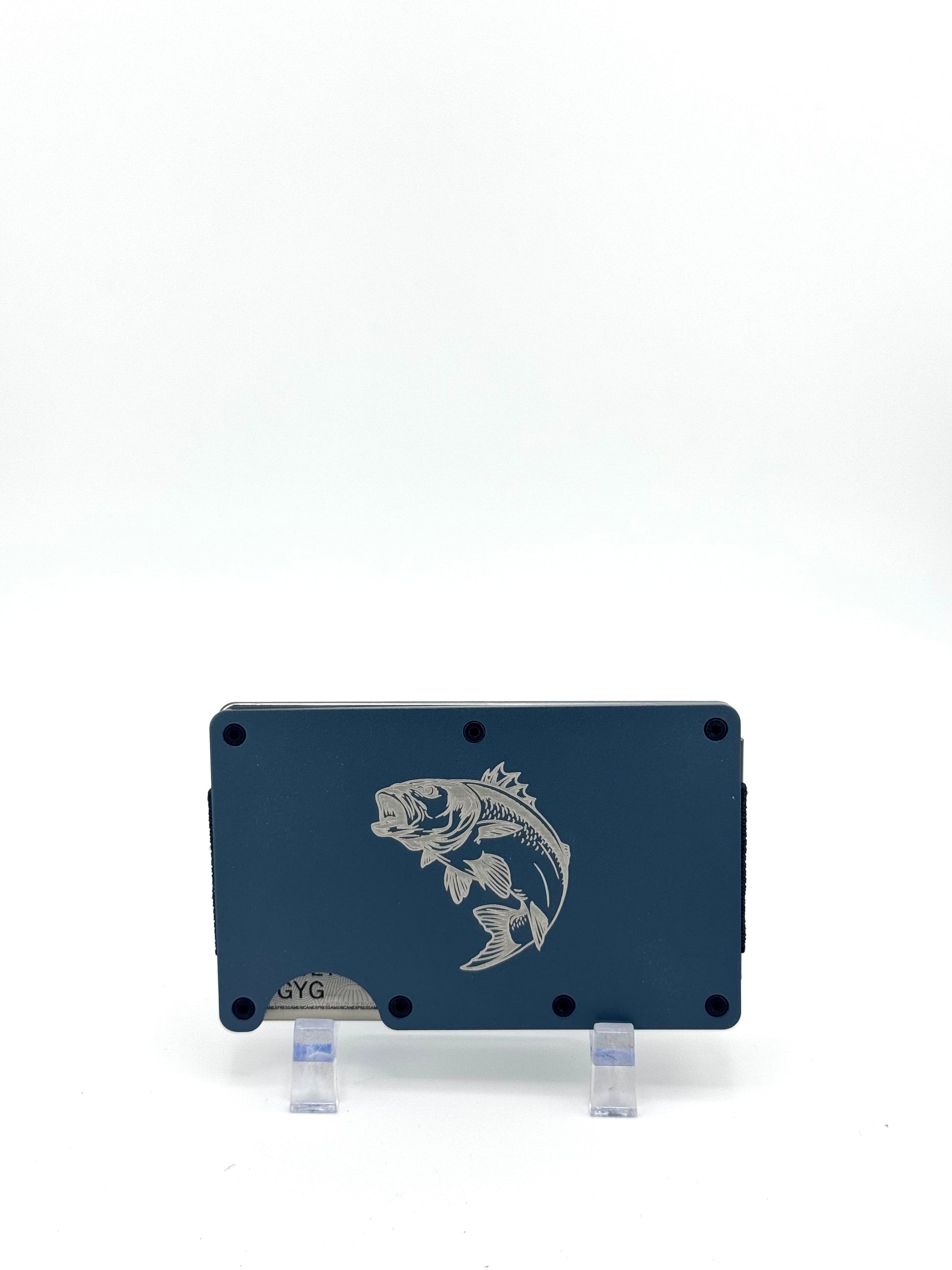 Gunmetal Blue Fish Wallet