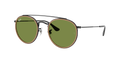 Ray-Ban Round Double Bridge RB3647N 92794E Black Green