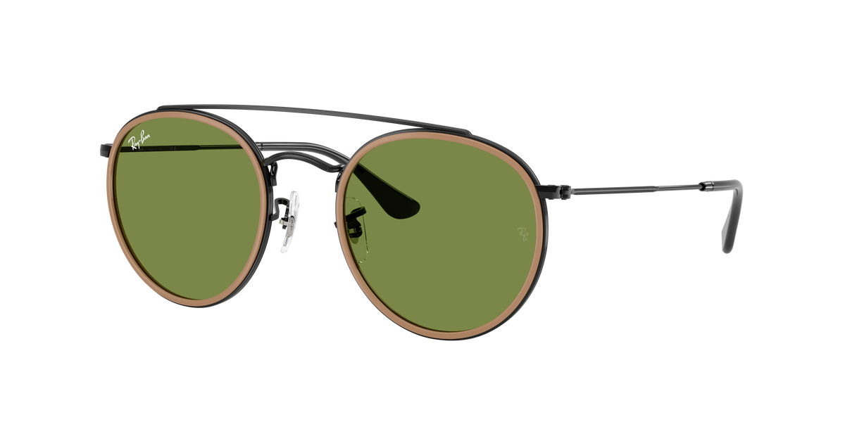 Ray-Ban Round Double Bridge RB3647N 92794E Black Green