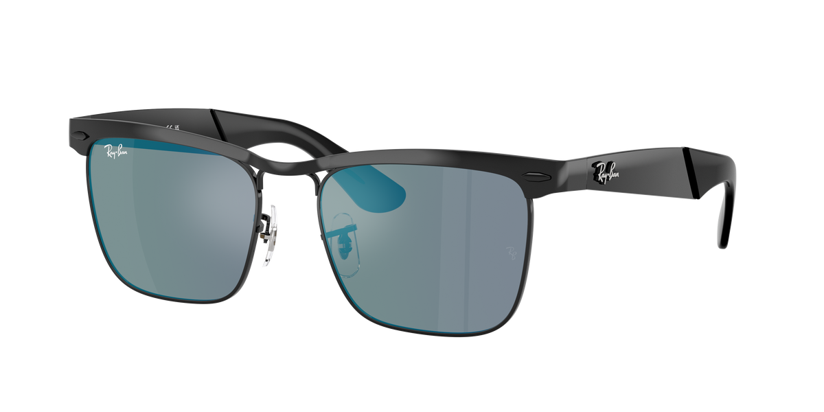 Ray-Ban Wayfarer Deluxe RB3785 - Black / Brown Mirror Turquoise