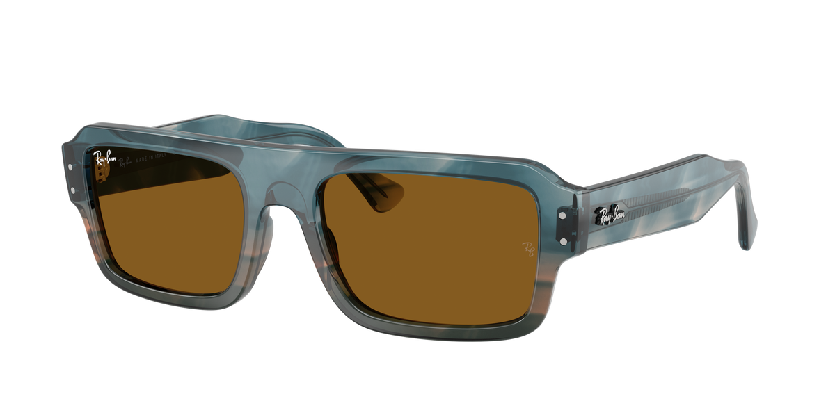 Ray-Ban Flacko Bio-Based RB4454 - Havana Blue / Brown
