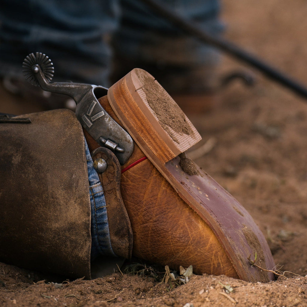 SAWYER Tan/Red western boot