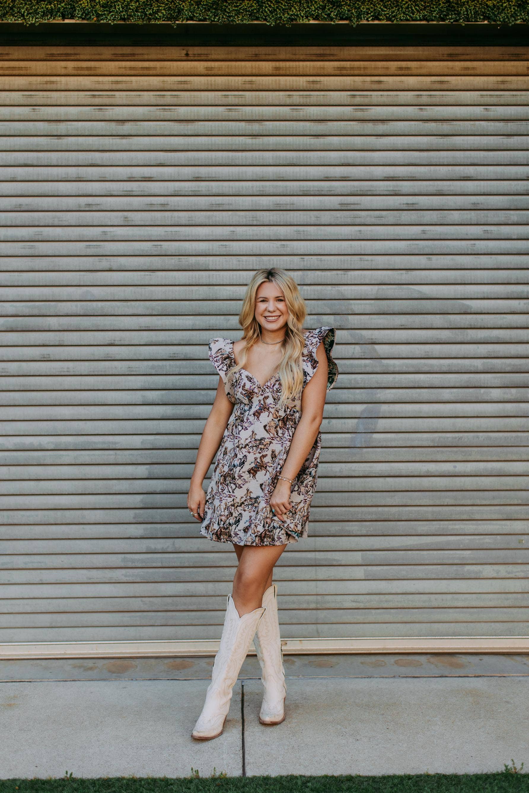 Buckaroo Velvet Ribbon Dress