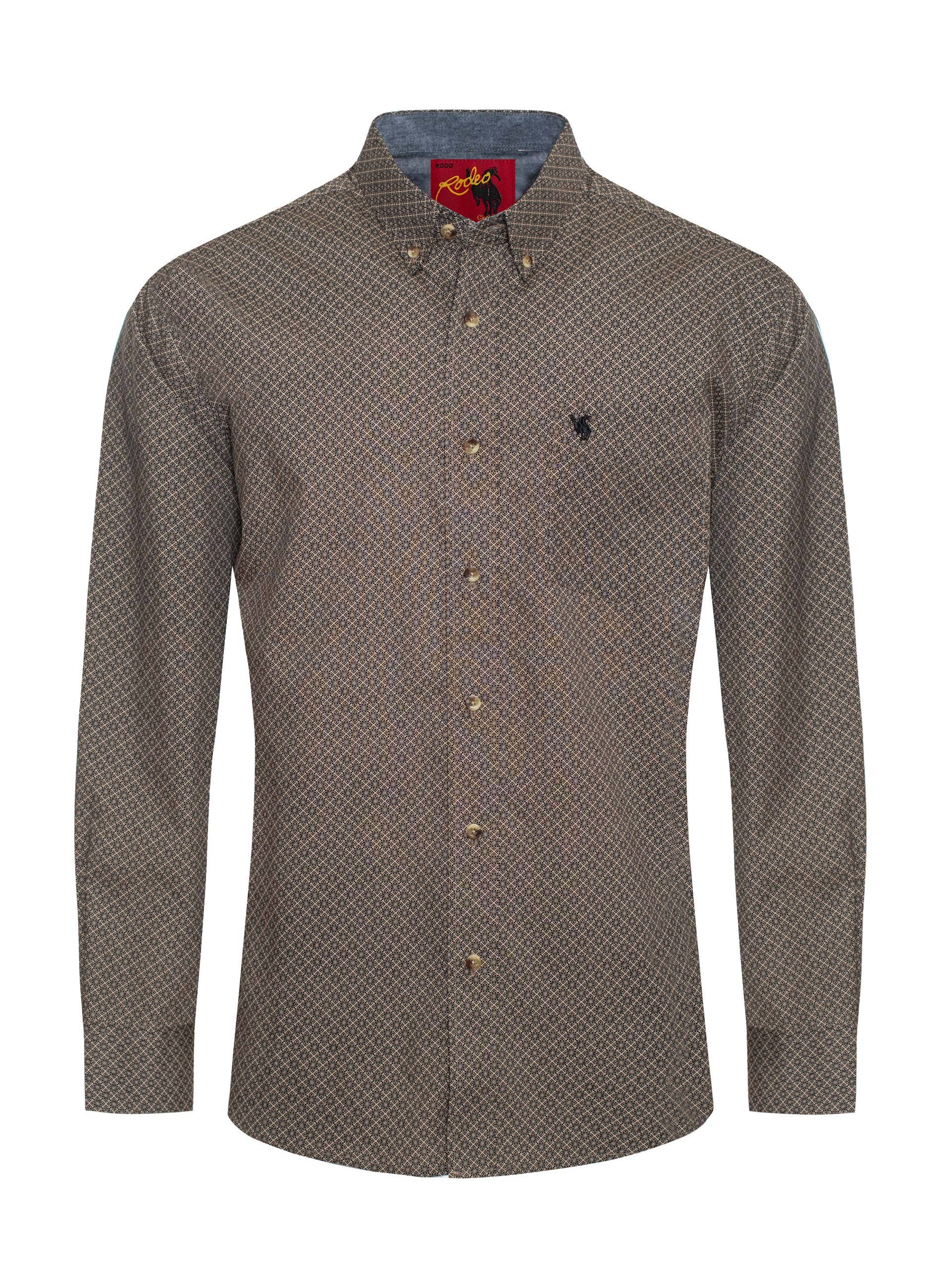 MEN'S 100% COTTON POPLIN PRINT SHIRTS